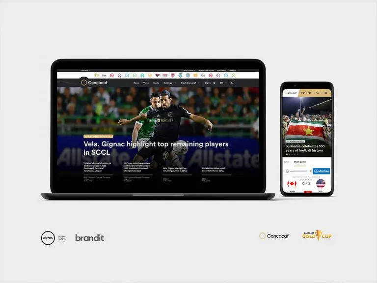 Desenvolvimento de website - Concacaf - brandit