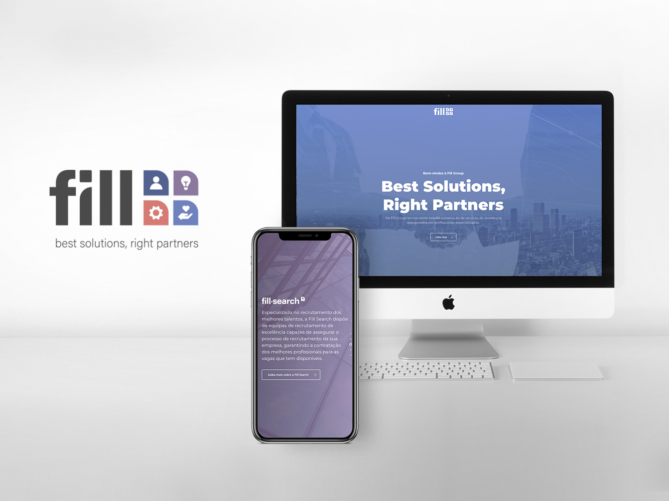 Desenvolvimento de website e rebranding - Fill Group - brandit