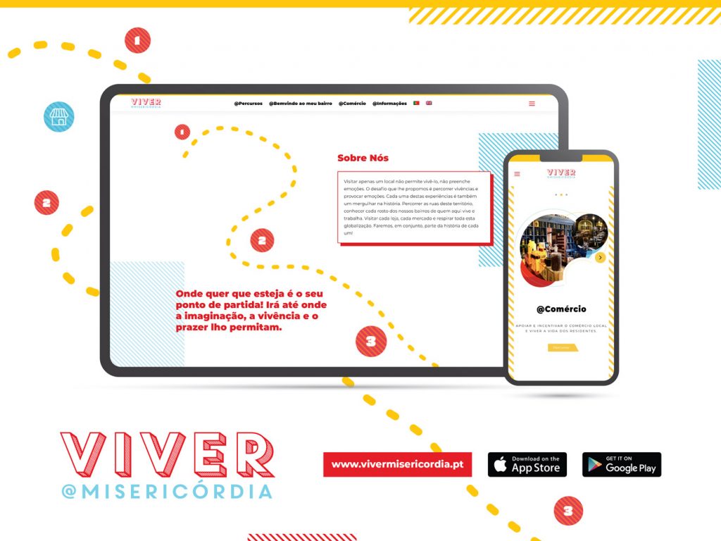 Desenvolvimento de website e aplicação móvel - Viver Misericórdia - brandit