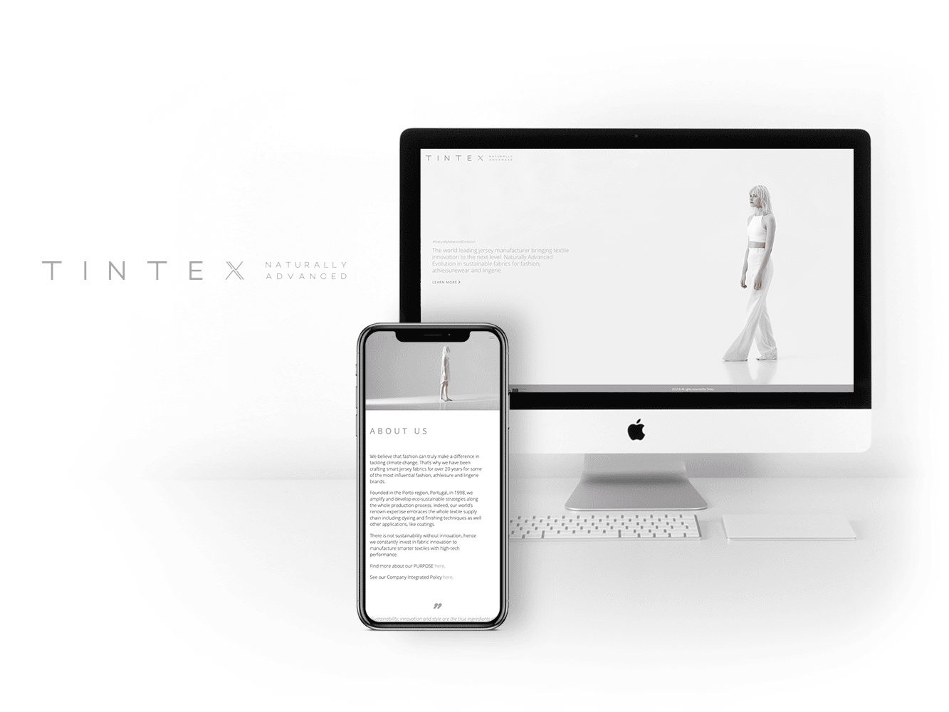 Design e desenvolvimento de plataforma de website com e-commerce - Tintex Textiles - brandit